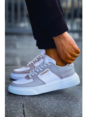 Flamex CH087 - Fbt Kenton Erkek Ayakkabı Beyaz/grı