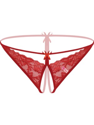 Beruflic Angel Büyük Beden Dantelli Kırmızı Fantezi Bato Külot