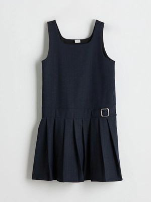 Lc Waikiki Yeni Sezon Kare Yaka Kız Çocuk Pileli Elbise