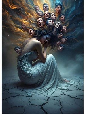 Bedeko Zihindeki Düşünçeler Mdf Ahşap Tablo