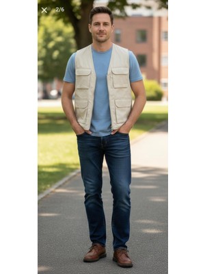 Hamitogulları Bej Yazlık Yelek