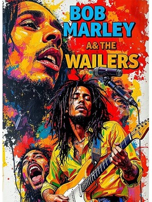 Bedeko Bob Marley Resimli Mdf Ahşap Tablo