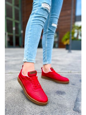 Flamex CH157 - Ckt Retro Erkek Ayakkabı Kırmızı