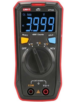 Flamex Unit UT123 Cep Tipi Dijital LED Ekranlı Multimetre