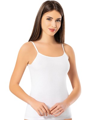 Erdem Kadın %100 Pamuklu Ince Askılı 6'lı Paket Atlet 2329