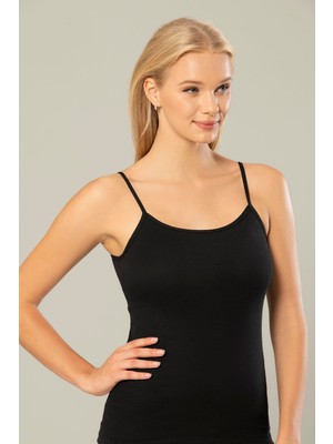 Erdem Kadın Pamuklu Ip Askılı 6'lı Paket Ribana Atlet 2153