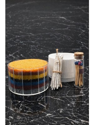 Inci Tozu Serisi Set Pamuk Fitil Taş Tozu Döküm Kap