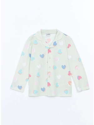 Lc Waikiki Yeni Sezon Resort Yaka Baskılı Kız Çocuk Pijama Üst