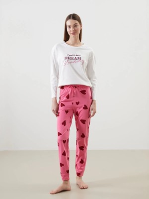 Lc Waikiki Yeni Sezon Beli Lastikli Desenli Kadın Jogger Pijama Alt