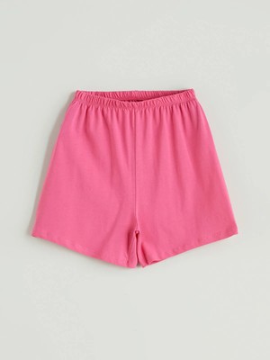 Lc Waikiki Yeni Sezon Beli Lastikli Basic Kız Çocuk Pijama Şort