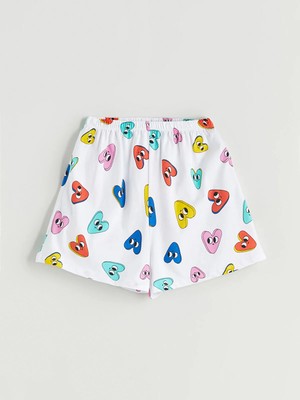 Lc Waikiki Yeni Sezon Beli Lastikli Kız Çocuk Pijama Şort