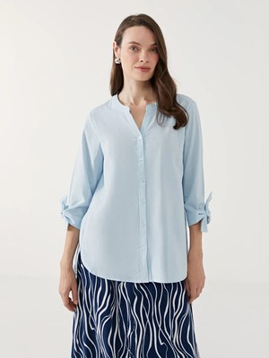 Lc Waikiki Yeni Sezon Kaçık Yaka Kadın Gömlek