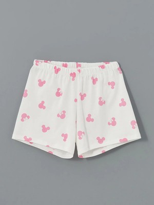 Lc Waikiki Yeni Sezon Beli Lastikli Minnie Mouse Baskılı Kız Çocuk Pijama Şort