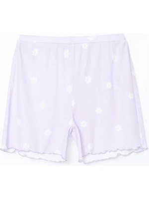 Lc Waikiki Yeni Sezon Beli Lastikli Puantiyeli Kadın Şort Pijama Altı