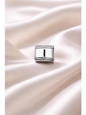 Nomination Uyumlu I Harf Charm | Çelik Bileklik Aksesuarı | Kişiye Özel Harf Modülü | Minimal &amp; Zarif