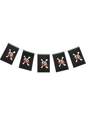 İSMİYLEAL Ismiyl Korsan Partisi Korsan Logo Baskılı Flama Süs Afiş Süsleme 8 Li 255669