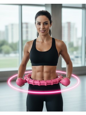 İlk El Grup Ieg™ Ayarlanabilir Akıllı Hoop 680 gr Ağırlıklı Egzersiz Halkası