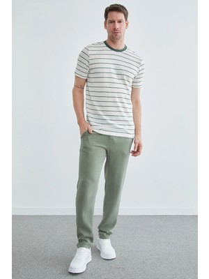 FullaModa Beli Lastikli Cepli Tencel Pantolon