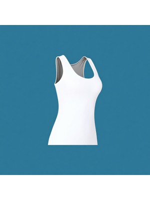 Tutku 136 Kadın Ribana Geniş Askılı Atlet Nefes Alabilir Dokuma Kumaş 6'lı Paket