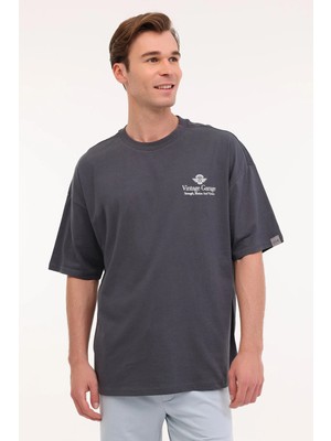 Kinetix ml Ordmu 11VNTG204 5fx Gri Erkek Kısa Kol T-Shirt