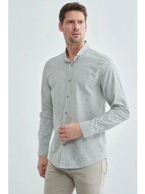 FullaModa Çizgili Düğmeli Gömlek