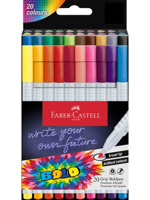 Faber-Castell Grip Boldpen Finepen 2.5 Mm, 20X
