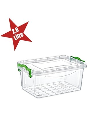 Luz&Pos Şeffaf Saklama Kutusu 2.8 Litre