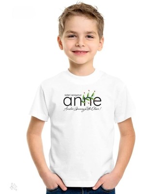 Luz&Pos Unisex Çocuk Baskılı T-Shirt - Beyaz