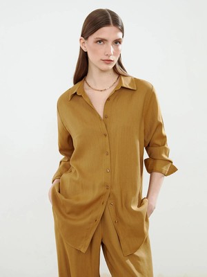 Lc Waikiki Yeni Sezon Keten Karışımlı Kadın Gömlek Tunik