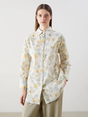Lc Waikiki Yeni Sezon Desenli Oversize Kadın Gömlek Tunik