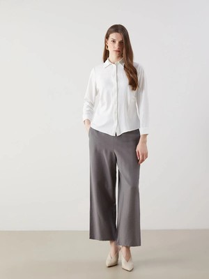 Lc Waikiki Yeni Sezon Beli Lastikli Geniş Paça Kadın Pantolon