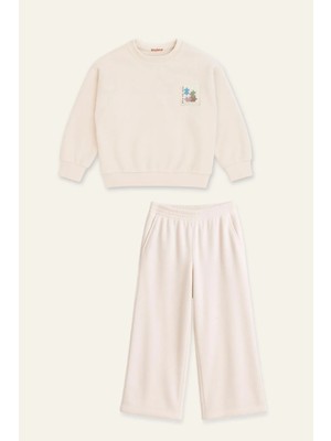 Zeyland Kız Çocuk Polar Ikili Takım - Krem