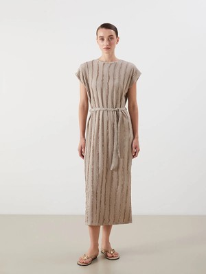 Lc Waikiki Yeni Sezon Bisiklet Yaka Dokulu Elbise