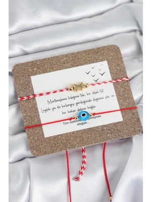 Depozee Marteniçka Bileklik 2'li Nazar ve Kelebek Model