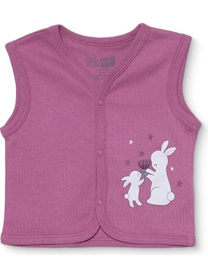 Hellobaby Hellobaby, Kız, Yelek, Hayvan Baskılı, Çıtçıtlı, V Yaka, Atlet