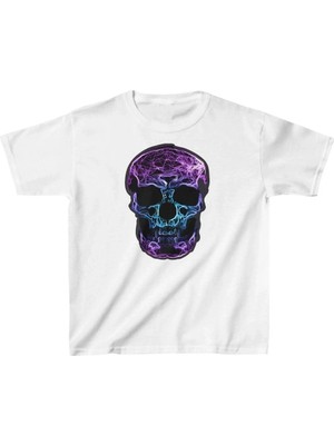 Luz&Pos Unisex Çocuk Baskılı T-Shirt - Beyaz
