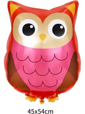 Parti Station Orman Woodland Baykuş Konsept Doğum Günü 5 Yaş Balon Set Baykuş Tema Folyo Balon Set