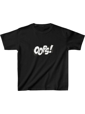 Luz&Pos Unisex Çocuk Baskılı T-Shirt - Siyah