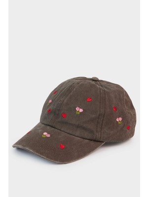 DeFacto Kadın Nakışlı Jean Cap Şapka G5468AX26SM