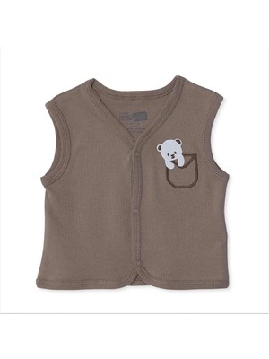 Hellobaby Hellobaby, Erkek, Yelek, Hayvan Baskılı, Çıtçıtlı, V Yaka, Atlet