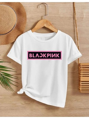 Luz&Pos Kız Çocuk Bisiklet Yaka Baskılı T-Shirt - Beyaz