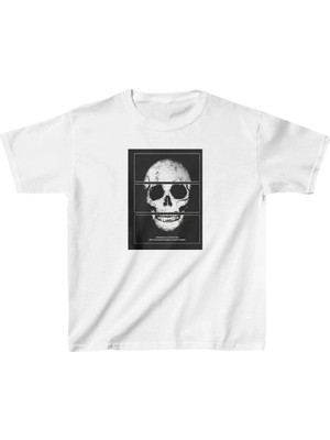 Luz&Pos Unisex Çocuk Baskılı T-Shirt - Beyaz