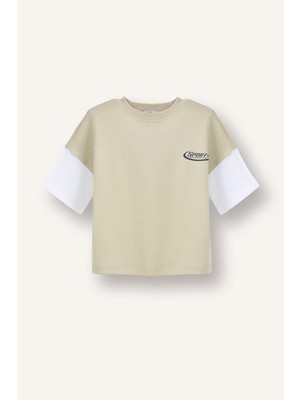 DeFacto %100 Pamuk Oversize Baskılı Tişört Erkek Bebek G7481A526SM