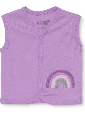 Hellobaby Hellobaby, Kız, Yelek, Gökyüzü Baskılı, Çıtçıtlı, V Yaka, Atlet
