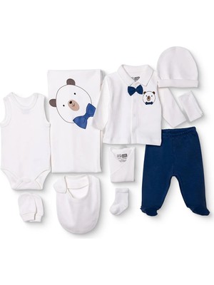 Hellobaby Hellobaby, Erkek, 10LU Hastane Çıkışı, Hayvan Baskılı, Çıtçıtlı, V Yaka, Uzun Paça, Uzun Kol