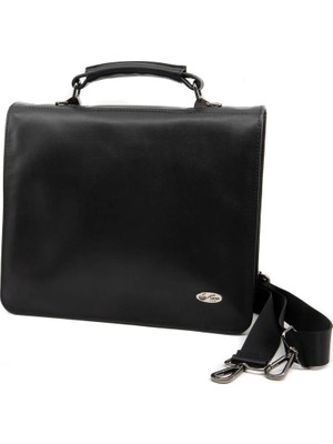 Şahin Siyah Pipo Çantası Deri Malzeme ile Şık ve Koruyucu Taşıma Çantası