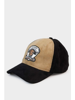 DeFacto Erkek Etiket Baskılı Süet Cap Şapka G0935AX26SM