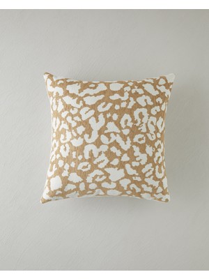 English Home Leopura Dekoratif Kırlent 45x45 cm Bej