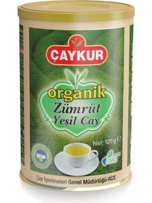 Çaykur Organik Zümrüt Yeşil Çay 125 gr Doğal Aroma ve Kalite ile Rize Menşeli