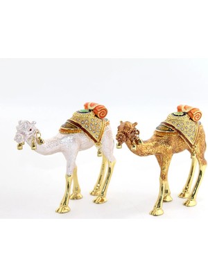 Luz&Pos Swarovski Taşlı Tekli Deve Figürü Model 3